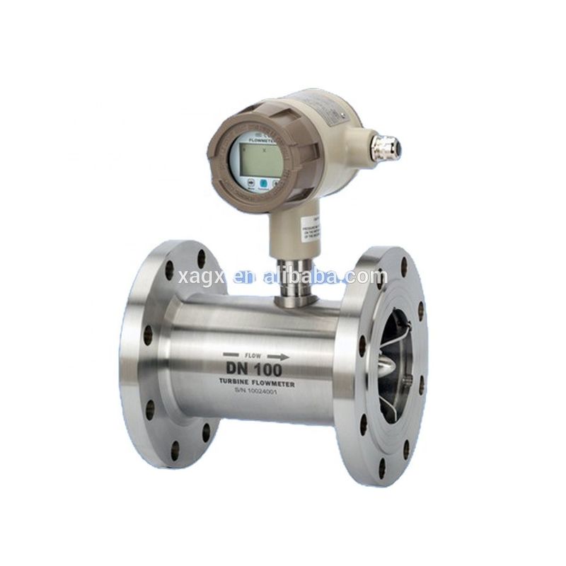 Medidor de fluxo de turbina de gás de aço inoxidável com 4-20mA de saída e projeto à prova de explosão