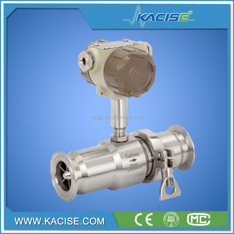 Tipo de aço inoxidável medidor da flange do medidor de fluxo da turbina de gás 304 de fluxo