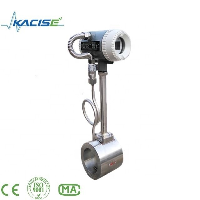 Medidor de caudal de destino de vórtice digital com fonte de alimentação 24VDC e bateria 3*1,2V ou adaptador de alimentação AC90 ~ 260V