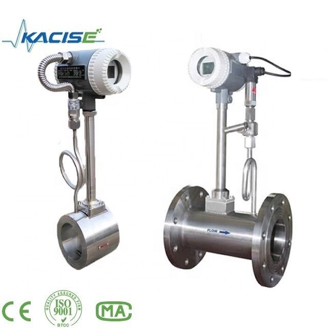 Proteção IP68 Medidor de fluxo de vórtice de aço inoxidável com precisão de 1,0% para medição de vapor e líquido