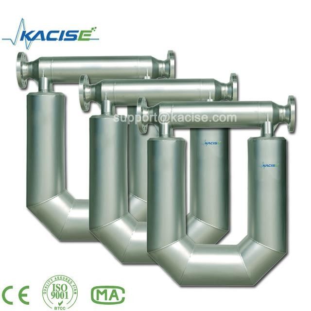 Medidor de fluxo de massa Coriolis da série KMF com grau de precisão de massa de 0,2, pressão de trabalho de 0 ~ 4,0 MPa e design box-in-box