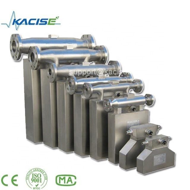 Medidor de fluxo de massa Coriolis da série KMF com grau de precisão de massa de 0,2, pressão de trabalho de 0 ~ 4,0 MPa e design box-in-box