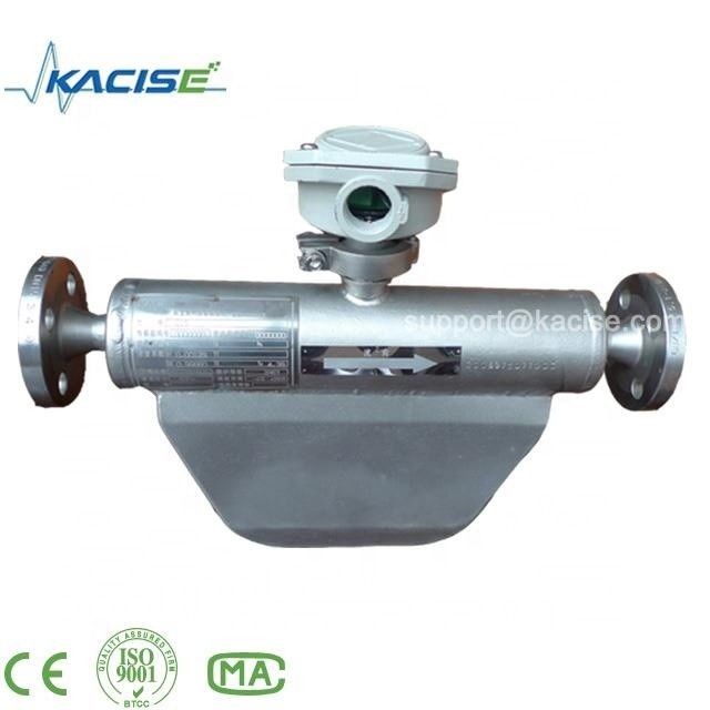 Medidor de fluxo de massa Coriolis da série KMF com grau de precisão de massa de 0,2, pressão de trabalho de 0 ~ 4,0 MPa e design box-in-box