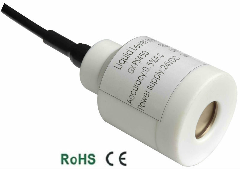 Sensor de nível de líquido anti-corrosivo da série GXPS com faixa de pressão de 0 a 0.5...... 50mH2O