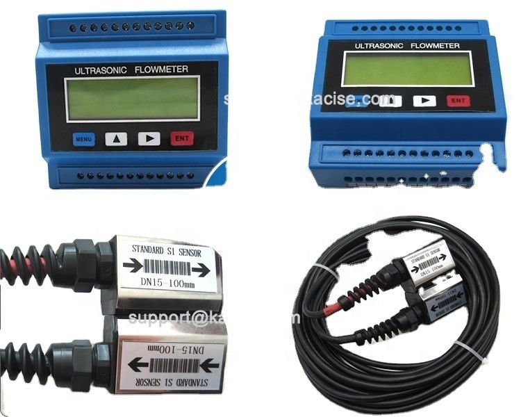 Medidor de fluxo ultrassônico digital econômico com precisão de 1,0% para tubos DN15-DN6000mm e proteção IP68