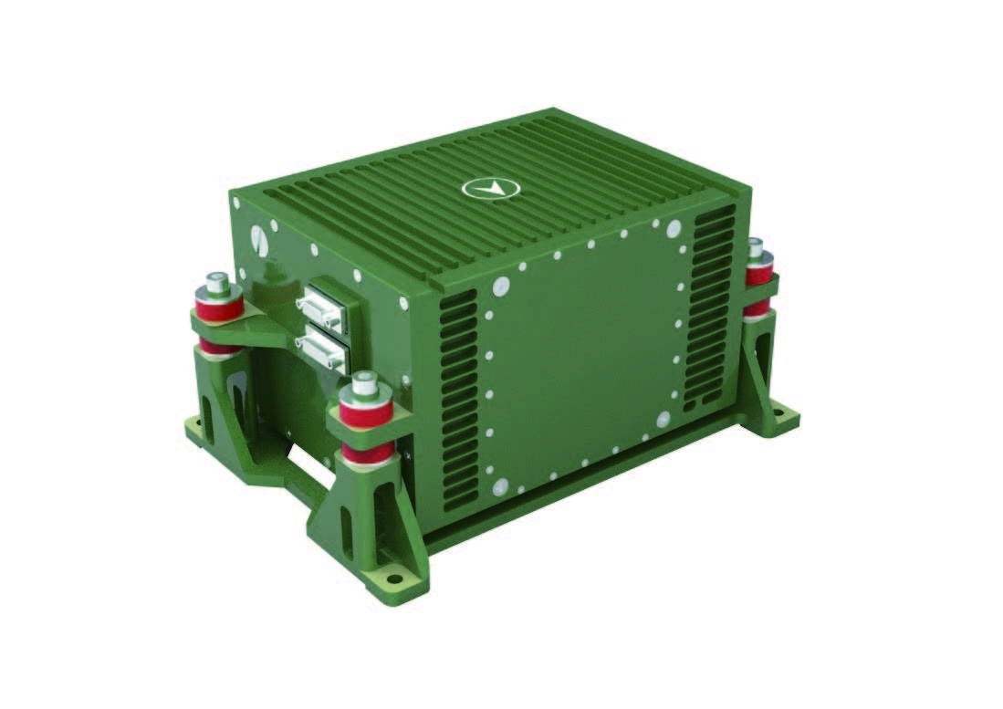 Sistema de navegação inercial de UAV de asa fixa com comando de laser com dimensões de 185 mm × 139,5 mm × 110 mm