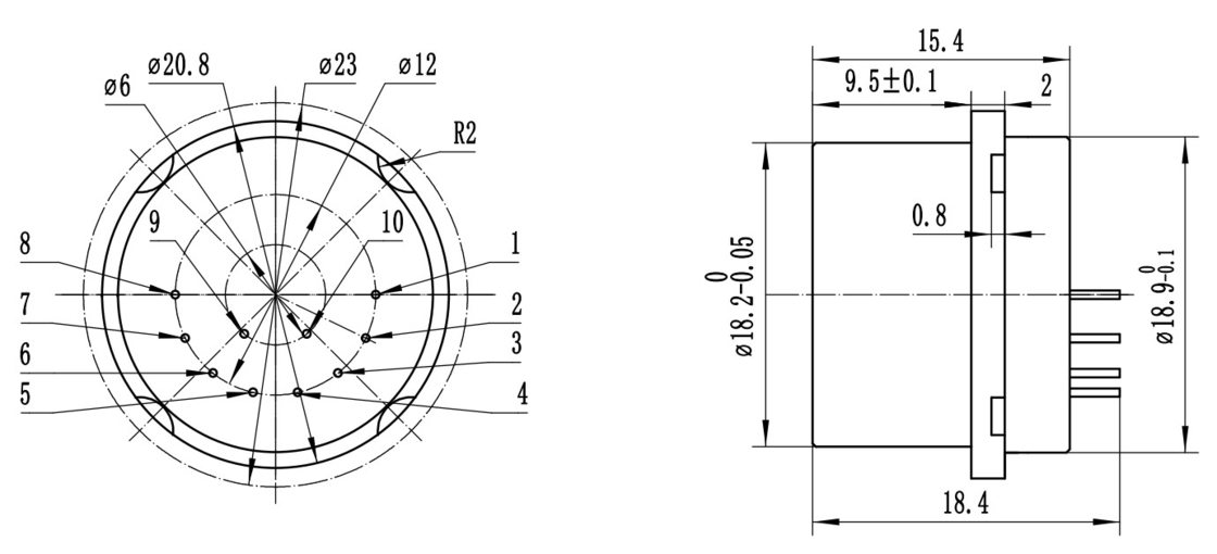 Acelerômetros de alta temperatura (temperatura de funcionamento -40~180°C) para exploração de petróleo e poços com escopo ± 30 g