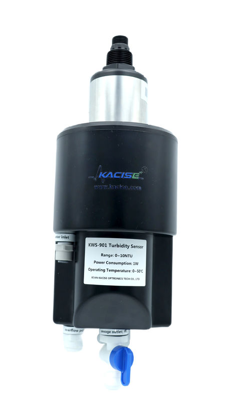 Sensor de turbidez de baixo alcance com faixa de 0 a 10 NTU, limpador autodestrutivo e saída Modbus RS485 para monitoramento da qualidade da água