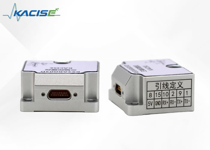 Sensor de giroscópio MEMS de precisão 3 eixos com interface RS422, estabilidade com desvio zero ≤ 0,2 (degrados/h) e faixa triaxial ± 500 (degrados/s)