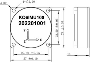 Velocidade 460800bps RS422 Sensor giroscópio para navegação de precisão, Bias 0±0.02g