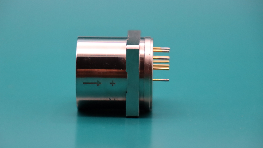 Sensor de acelerômetro altamente durável para indústrias automotiva e aeroespacial Ø25.4×30mm, Tensão de alimentação ±12~±18V DC