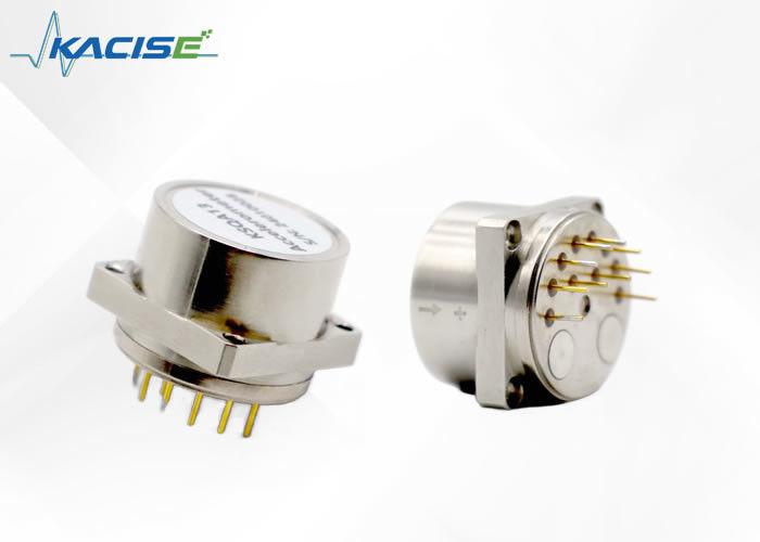 Sensor acelerômetro de resistência ao choque 500g com fator de escala de 2,3 ~ 3,5 mA/g e temperatura operacional de -45 ° C ~ + 100 ° C