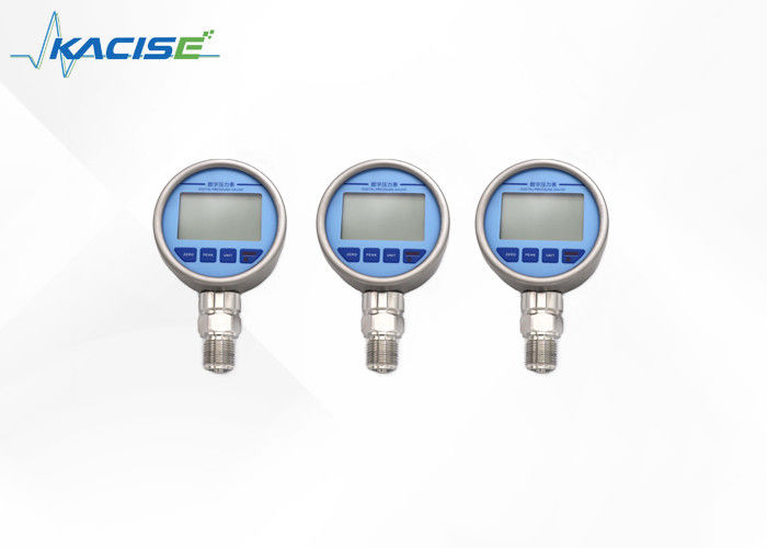 Medidor de pressão digital de precisão com classificação IP65, proteção contra pressão excessiva e luz de fundo LCD grande