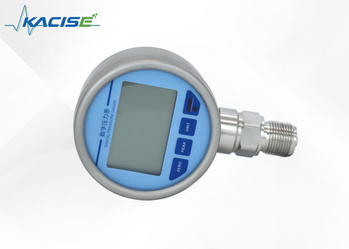 Medidor de pressão digital de óleo de aço inoxidável 304 com anel de vedação de borracha fluorescente IP65