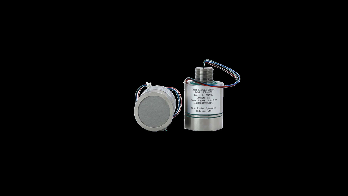 Sensor de detecção de gás de metano de baixa potência compacto com limite de detecção de VOL de 0,2% Peso do produto 255 g