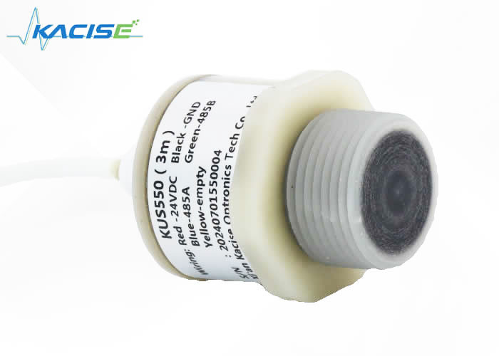 Material PVDF sem fio Sensor de nível de água ultra-sônico Saída digital 24VDC Tensão de operação