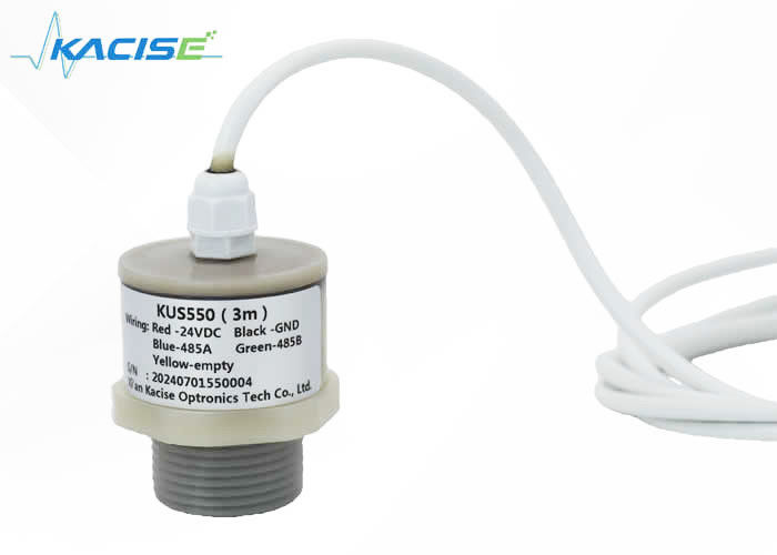 Sensor de nível de água ultra-sônico impermeável em PTFE com saída RS485 para monitoramento de piscinas de esgoto