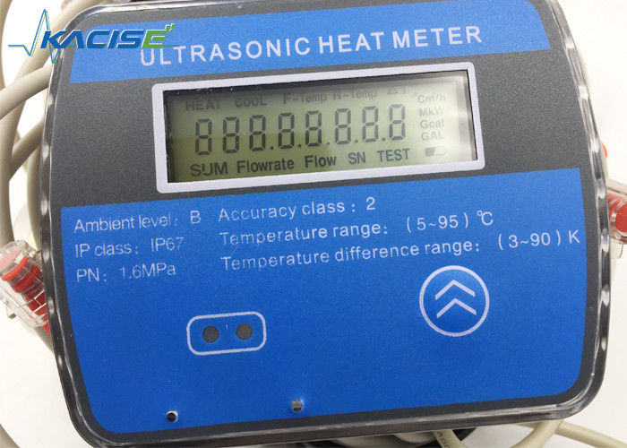 Medidor de BTU ultrassônico profissional com precisão de classe B, comunicação M-BUS e duração da bateria de 6 anos