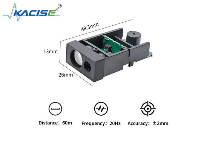 LSBM-60 Módulo ITOF de Laser de Alta Precisão com precisão de ± 3 mm e alcance de detecção de 60 m Usando Laser Vermelho Visível de 635 nm