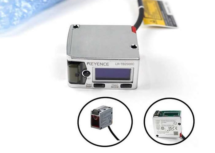 KEYENCE LR-TB2000C Sensor laser Comutador fotoelétrico com interface de comunicação Modbus para equipamento de medição de distâncias de automação industrial