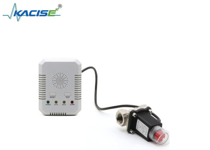 Alarme de gás KLBH-H3 com válvula de desligamento e sensor de semicondutores para detecção de gases combustíveis a 10% do ponto de definição do alarme LEL