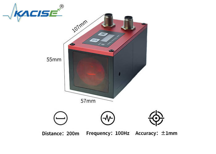 KLSC Sensor de alcance de laser industrial de alta precisão com proteção IP67 e múltiplas interfaces de comunicação para logística de armazenamento