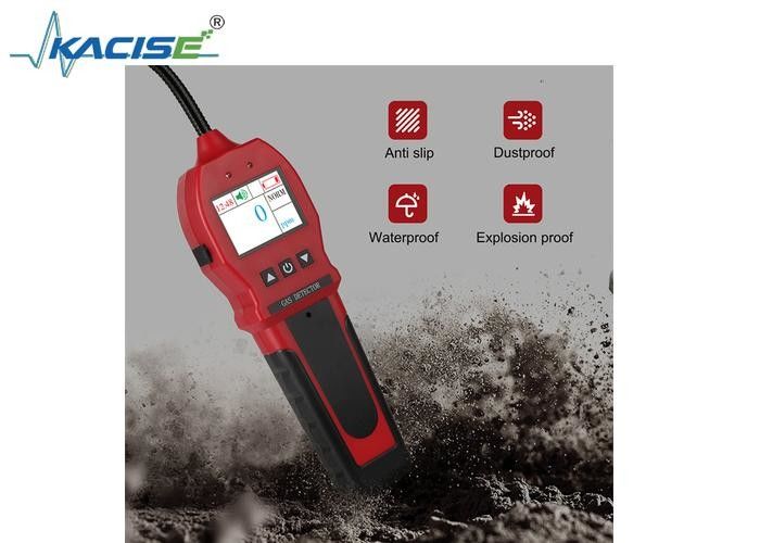 Detector de vazamento de gás KLBH90E com bateria de 1800mAh, tempo de carregamento de 6h-8h e alarmes auditivos, visuais e de vibração para construção municipal