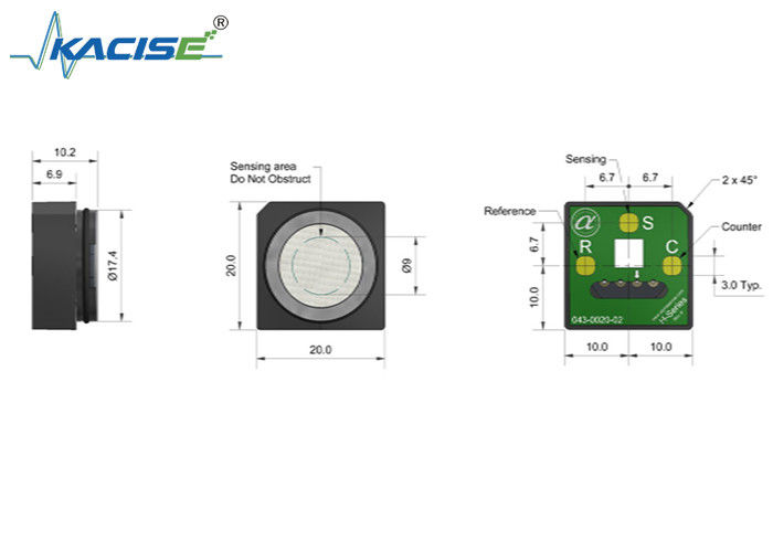 Sensor de monóxido de carbono CO-H4X de tamanho miniatura com alta resolução e baixa corrente zero para uso industrial