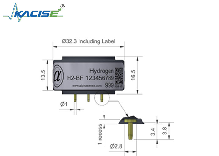 H2-BF/H2-BF+ Sensor de hidrogénio de três elétrodos, aplicações portáteis de detecção de gases