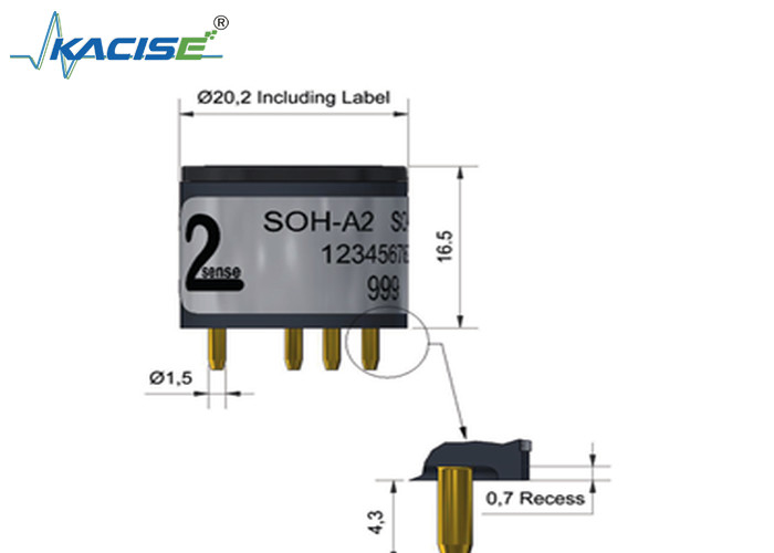 Analisador de sulfeto de hidrogénio SOH-A2/SOH-A2 de dióxido de enxofre com gama 20 e sensibilidade 140-250