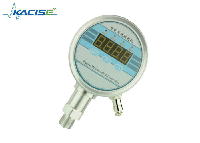Medidor de pressão digital de aço inoxidável estável com alta precisão e ecrã LED para uso industrial