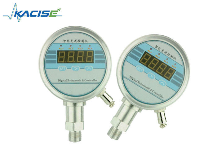 Medidor de pressão digital de aço inoxidável estável com alta precisão e ecrã LED para uso industrial