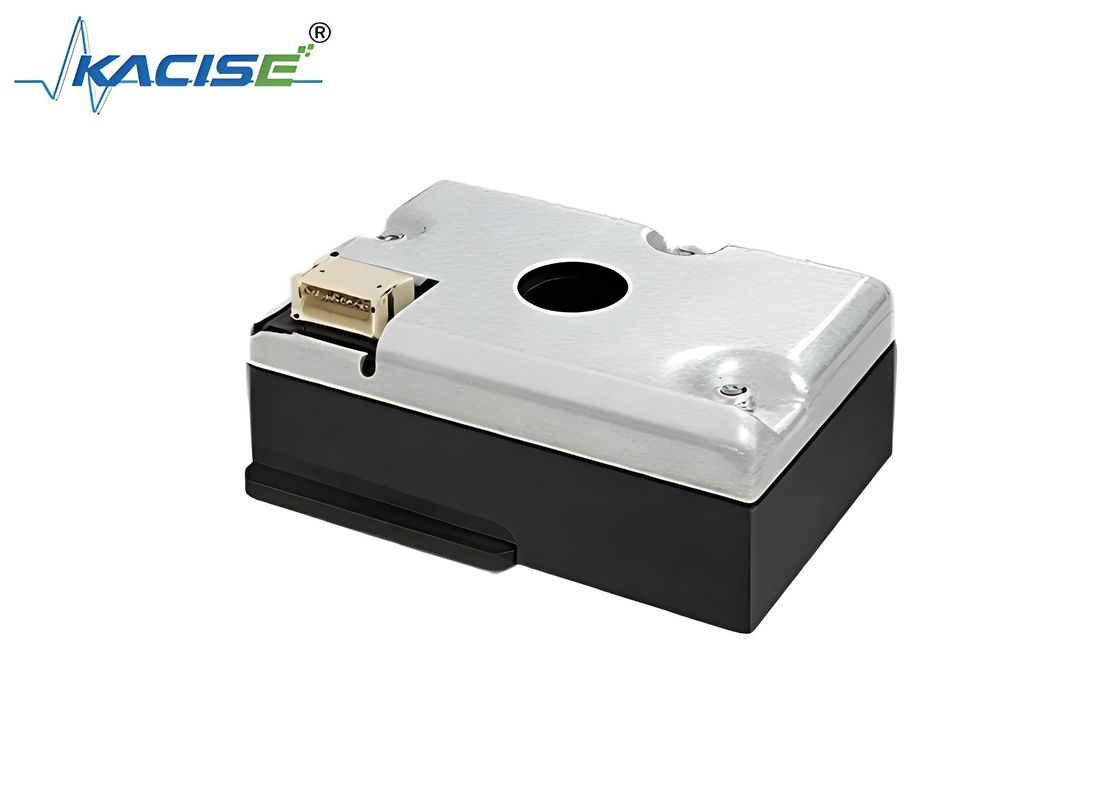 Sensor de poeira infravermelho compacto com faixa de detecção de 0 a 1000μg/m3, compensação de temperatura integrada e resposta rápida ≤ 8s para monitorização de PM2,5