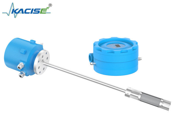 Analisador de gás de zircônio in situ com medição simultânea de O2 e COe, resistência a altas temperaturas até 1500°C e comunicação RS-485/MODBUS