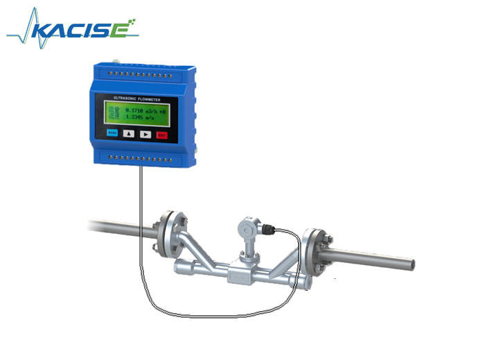 Tipo ultrassônico Inline do medidor de fluxo da conexão da linha da flange para a medida em linha