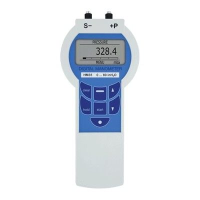 Série HM35 Manômetro de pressão digital de precisão com precisão de 0,05% LCD gráfico iluminado e 10.742 registros de dados