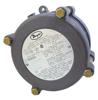 Comutador de pressão diferencial à prova de explosão Dwyer (modelos 1950G-0-B-120-NA e 1950G-00-B-240)