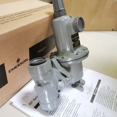 Regulador redutor de pressão de gás série 627 com válvula de alívio interna de faixa de pressão de saída de 5 a 500 psig e design resistente a adulteração
