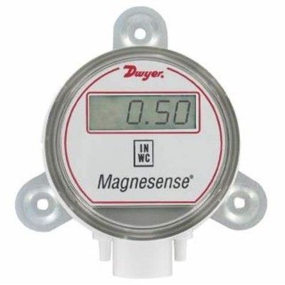 Transmissor de pressão diferencial Magnesense série Dwyer MS com saída de 4-20 mA e faixas selecionáveis ​​em campo