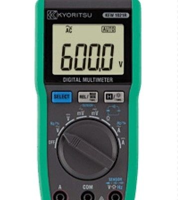 Multiméter digital Kyoritsu 1021R com tensão de circuito aberto < 3,0 V e R03 (1,5 V) × 2 Fonte de alimentação para medição automática de alcance
