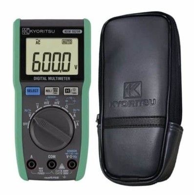 Multiméter digital Kyoritsu 1021R com tensão de circuito aberto < 3,0 V e R03 (1,5 V) × 2 Fonte de alimentação para medição automática de alcance