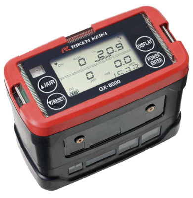 Detector multi-gás Riken Keiki GX-8000 com ecrã LCD digital de condutividade térmica e construção impermeável