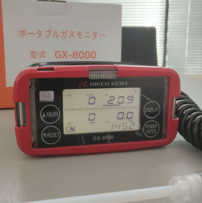 Detector multi-gás Riken Keiki GX-8000 com ecrã LCD digital de condutividade térmica e construção impermeável