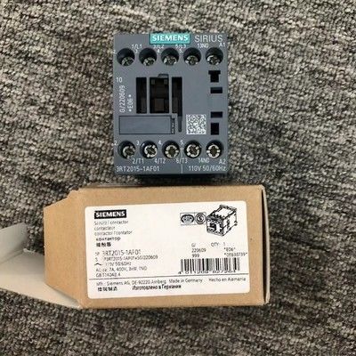 Siemens 3RT2015-1AF01 Contador de potência de 3 polos com corrente nominal de 7 A e tensão de bobina AC de 110 V