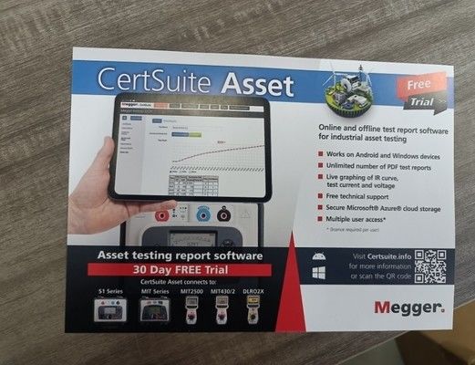 Megger MIT1025-UK Tester de isolamento com saída, resistência de 20 Teraohms, tensão de teste multi-intervalo de 10 kV