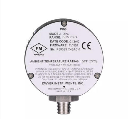 Classificação do recinto do medidor de pressão digital da série Dwyer DPG projetado para atender ao limite de pressão NEMA 4/4X IP66 2x faixa de pressão