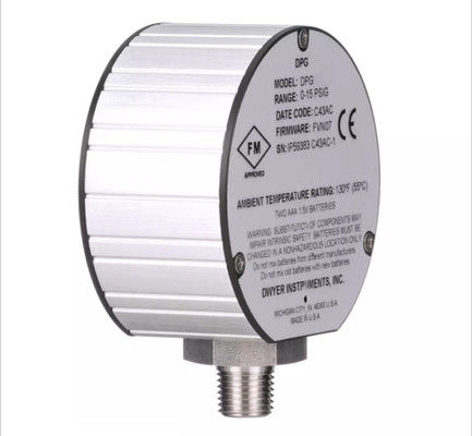 Classificação do recinto do medidor de pressão digital da série Dwyer DPG projetado para atender ao limite de pressão NEMA 4/4X IP66 2x faixa de pressão