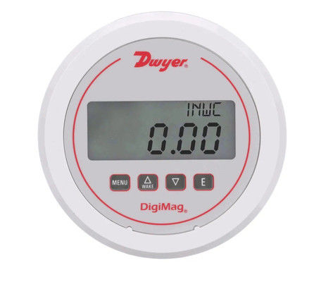 Medidor de pressão diferencial digital Dwyer DM-1000 DigiMag com precisão de ± 1%, material de aço inoxidável e conexão 1/8 NPT