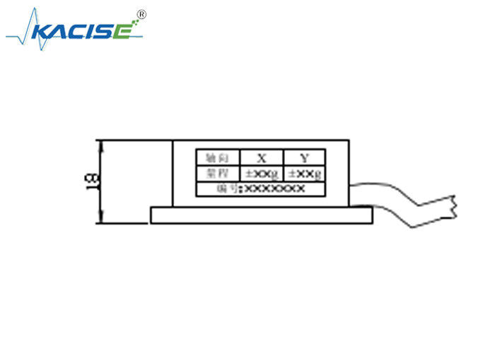 Intervalo de temperatura Módulo de sensores do acelerômetro biaxial Desempenho de vibração com um intervalo de ±10 g
