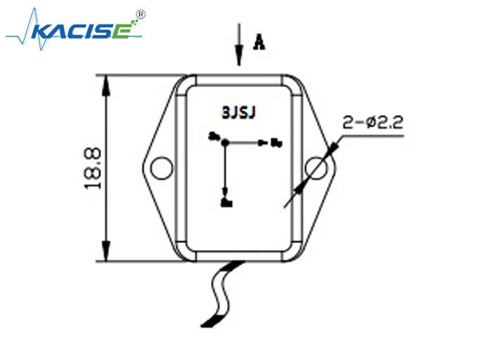 K-3JSJ-001 Sensor de aceleração de 3 eixos leve/acelerômetro de alta velocidade triaxial 0~3 V